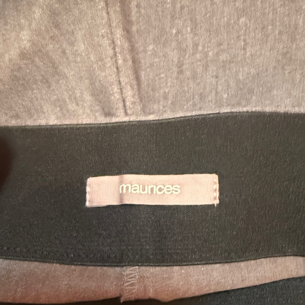 Maurices Charcoal and Light Gray Blouse.  these are a size small, like new